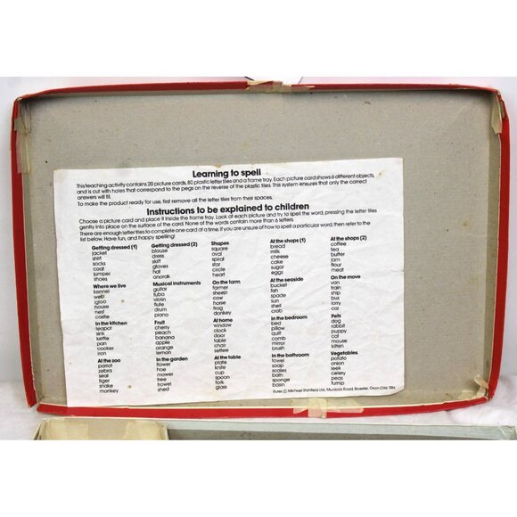 Vtg Michael Stanfield Learning to Spell Activity Age 4-6 Preschool Kindergarten - Picture 3 of 7